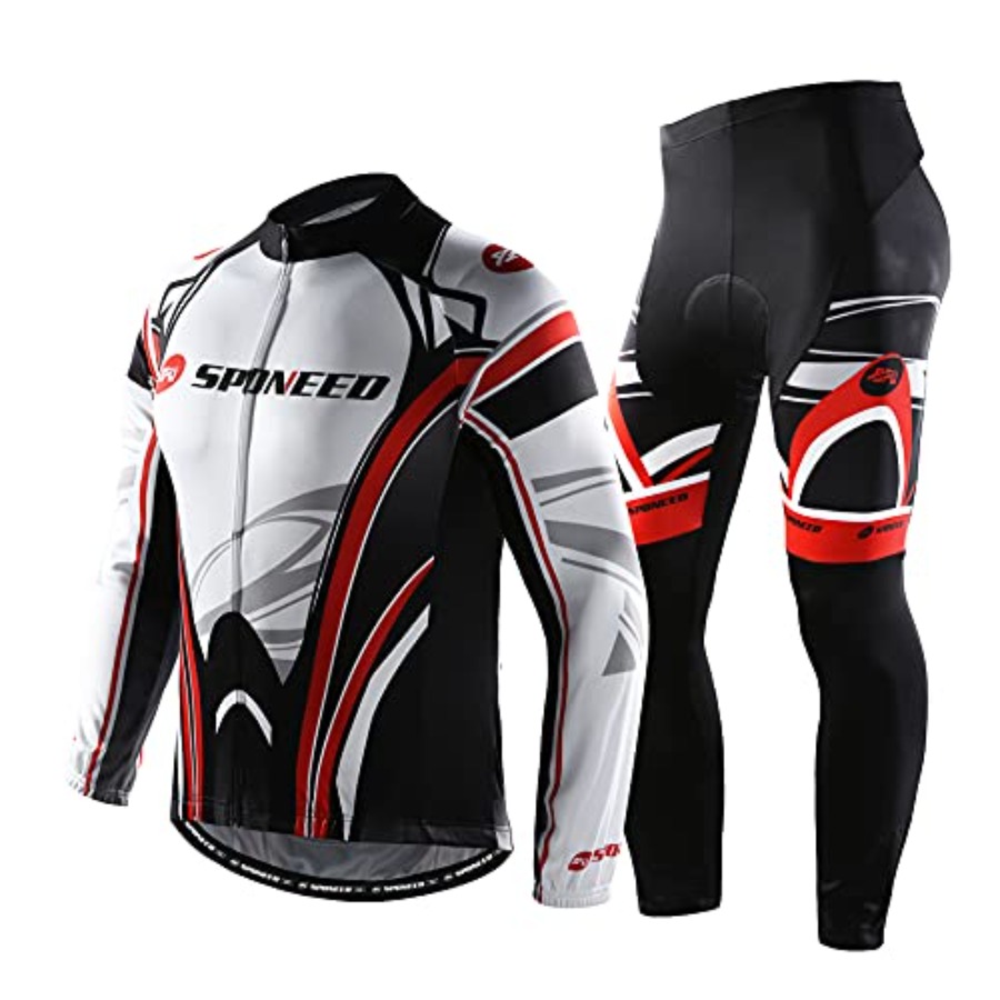 Mountain Biking Outfits Women - sponeed Cycling Clothes for Men Long