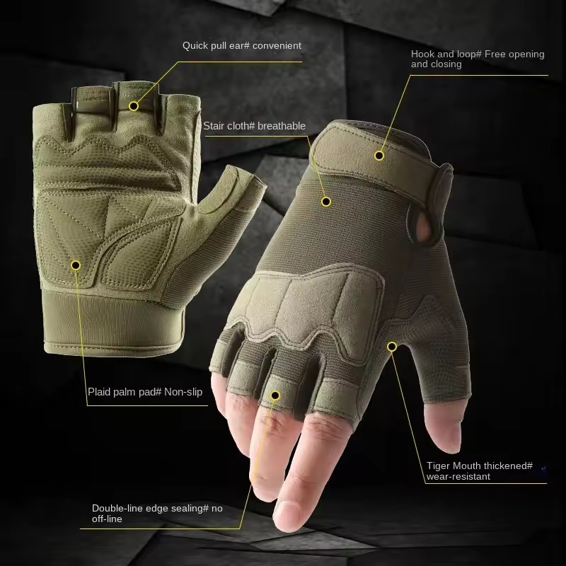 1 Pair Paratrooper Half Finger – Mountain Biking Gloves Mens Bewertung und Preis