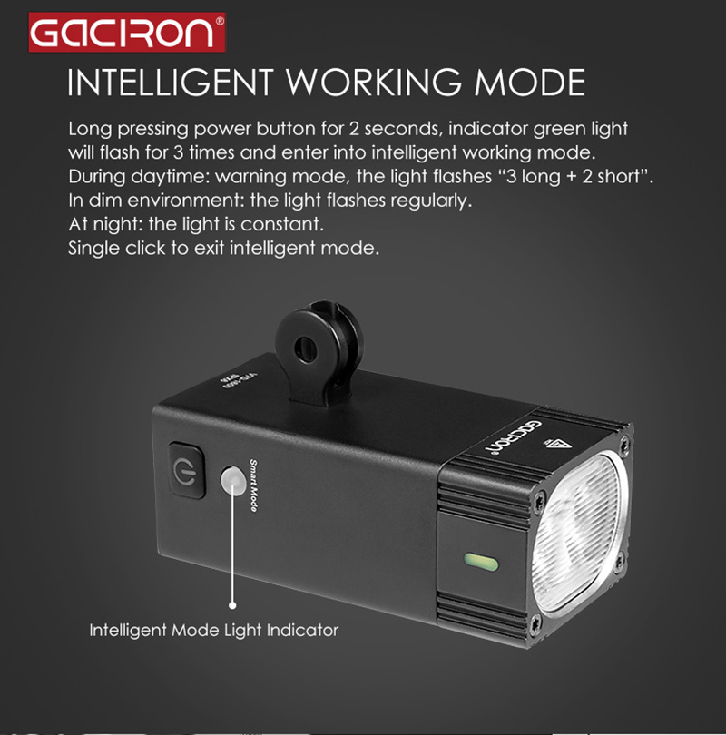 Gaciron Intelligent 500 Lumens – Mountain Biking Races Bewertung und Preis