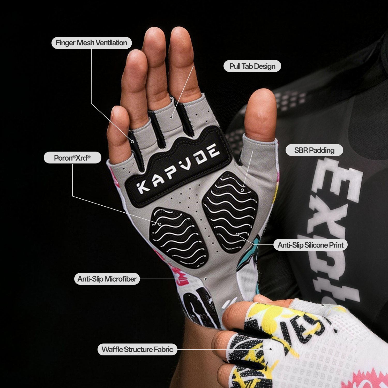 KAPVOE Half Finger Cycling Glo – Mountain Biking Gloves Mens Bewertung und Preis