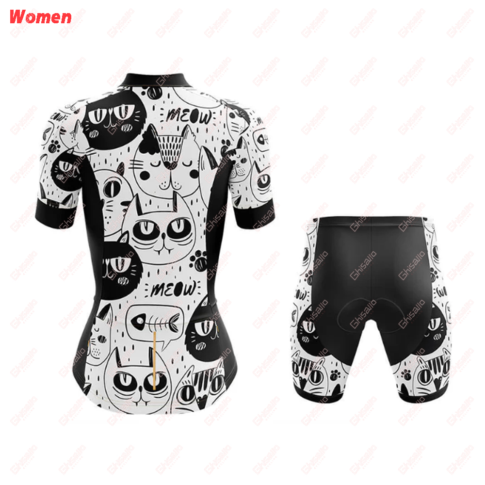 Cat Sleeveless Polyester Cycli – Mountain Biking Outfits Women Bewertung und Preis